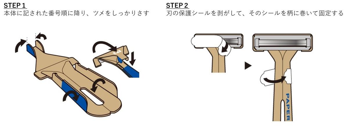 紙カミソリ®の使い方