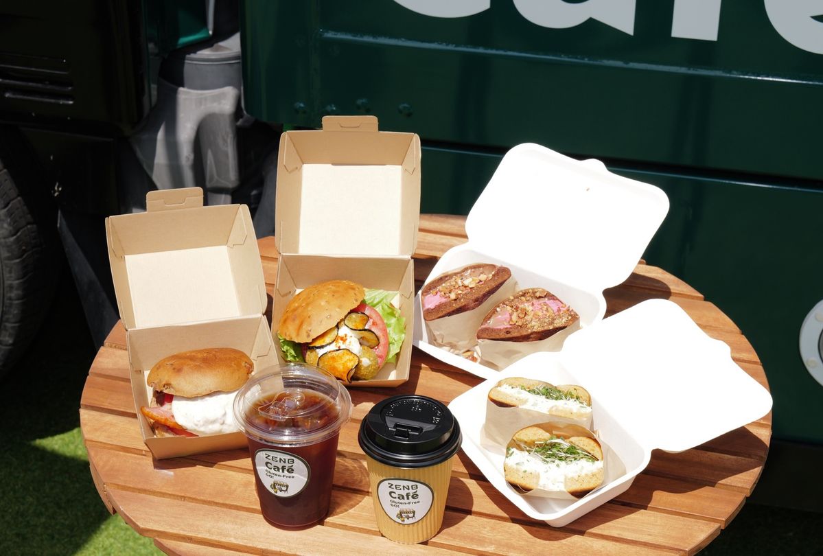 キッチンカー「ZENB Café ～Gluten-Free GO！～」で販売される食事