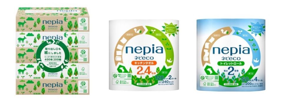 「森と地球の未来 nepia環境月間キャンペーン」対象商品