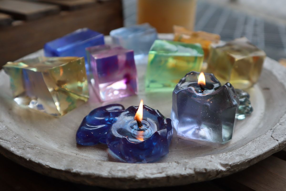 クリアストーンキャンドルイメージ ©︎JCAキャンドルスタジオ東京本校