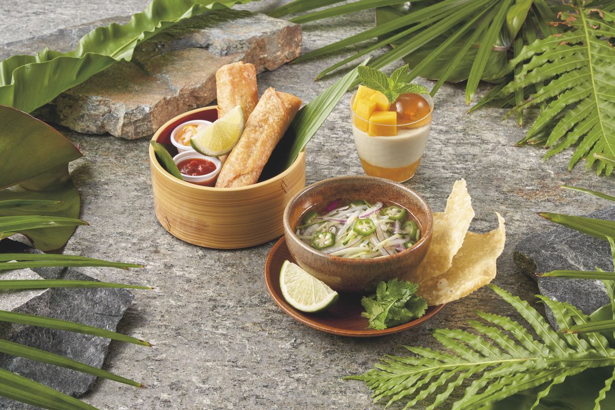 「ロストワールド・レストラン」のプラントベースメニュー