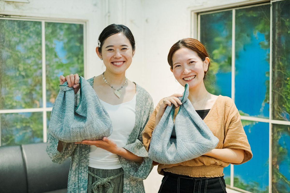 帝人フロンティア×ELEMINISTのコラボバッグ、ニオイ対策ができて可愛く衣類を包める「ECOPET® ニットバッグ」