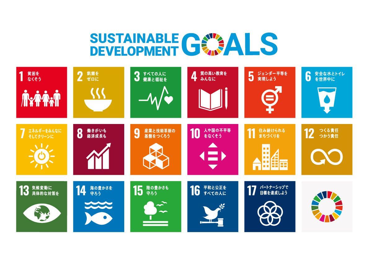 SDGs 17の開発目標のロゴ