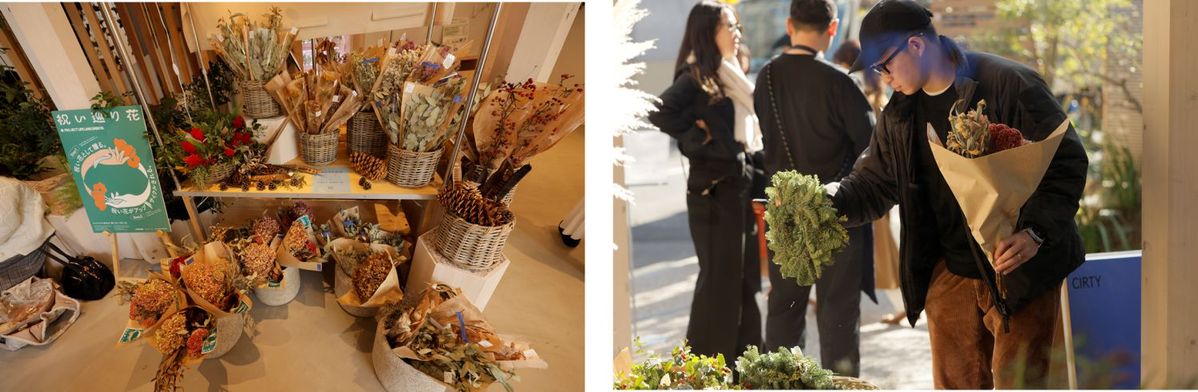 2023年12月TENOHA代官山での販売の様子