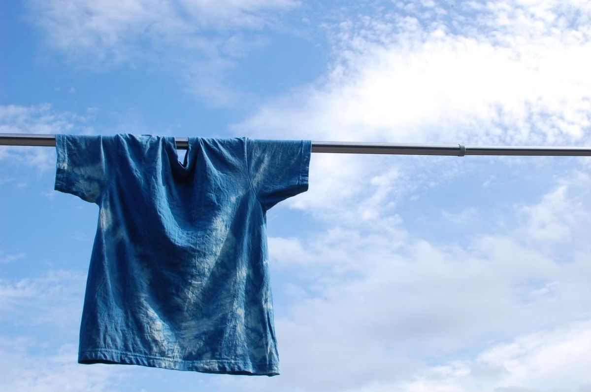 藍染のシャツ