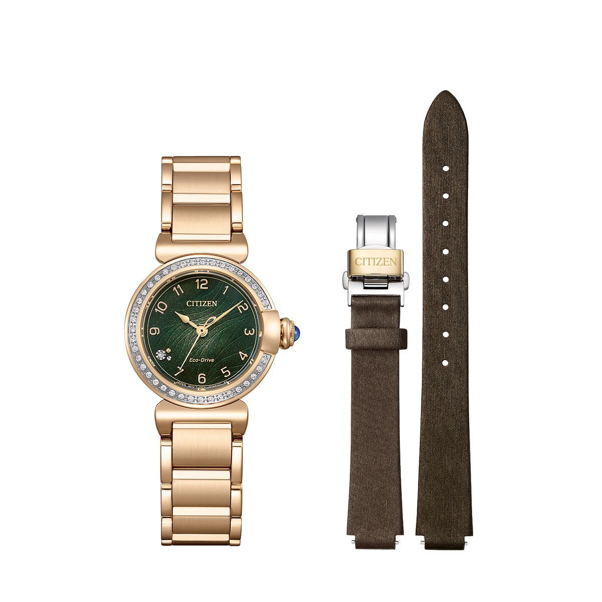 「シチズン エル」EM1123-62Xと替えバンド