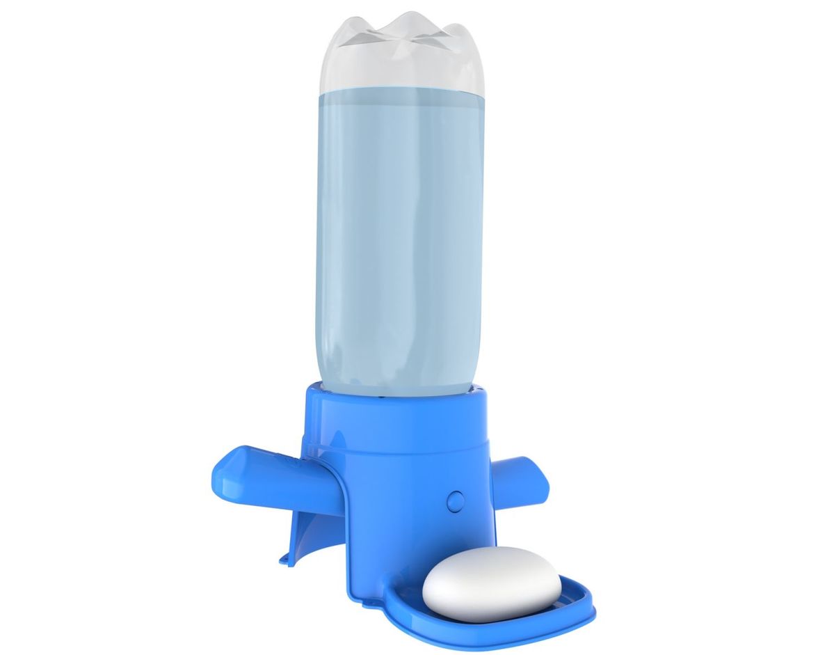 水道設備のない場所でも使える簡易的に使える手洗いステーション「SATO Tap」