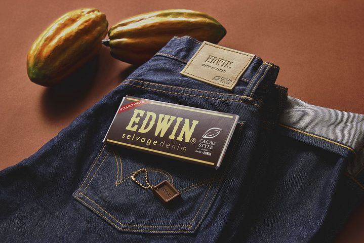 エドウイン×明治「 CACAO STYLE」 カカオハスクをアップサイクルした