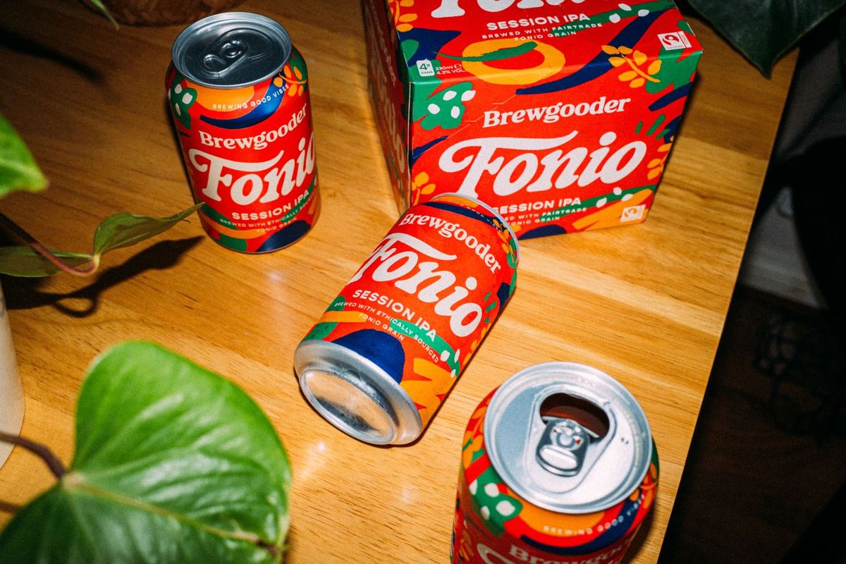 スコットランドのビールメーカー「ブリューグッダー」のフォニオを使ったビールFonio Session IPA