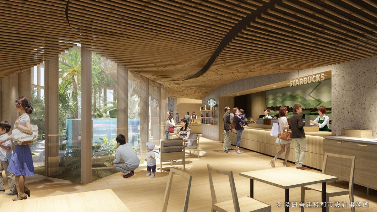 スターバックスと霧島酒造のコラボレーション施設