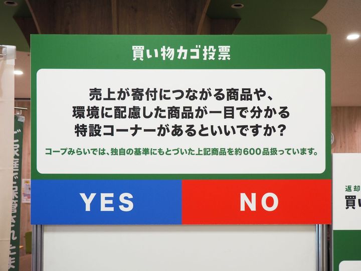 消費者の声を可視化して店づくりに活かす スーパーの「買い物カゴ投票