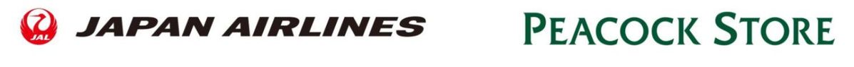 JALとピーコックストアのロゴ