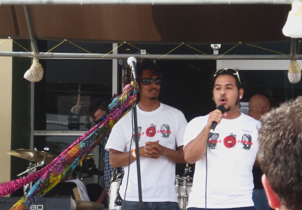 東日本大震災のコミュニティ募金イベント