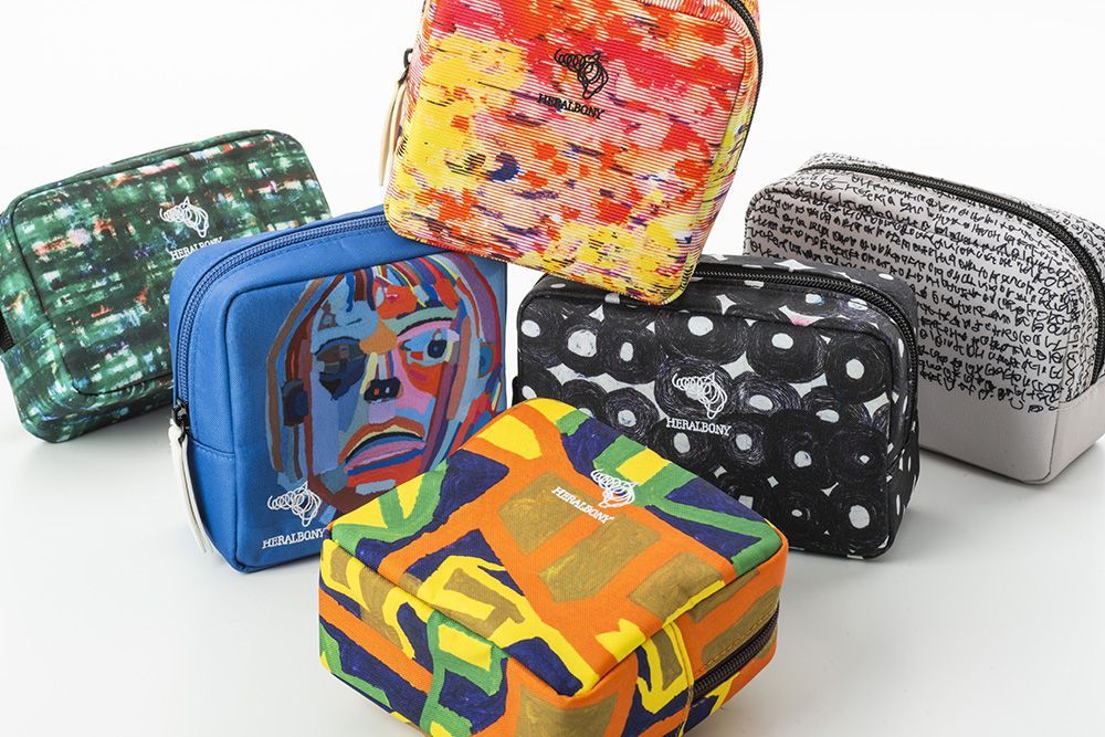 JAL国際線ビジネスクラスのアメニティで、「HERALBONY（ヘラルボニー）」のコラボデザイン