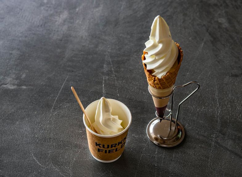 ブラウンスイス牛のソフトクリーム