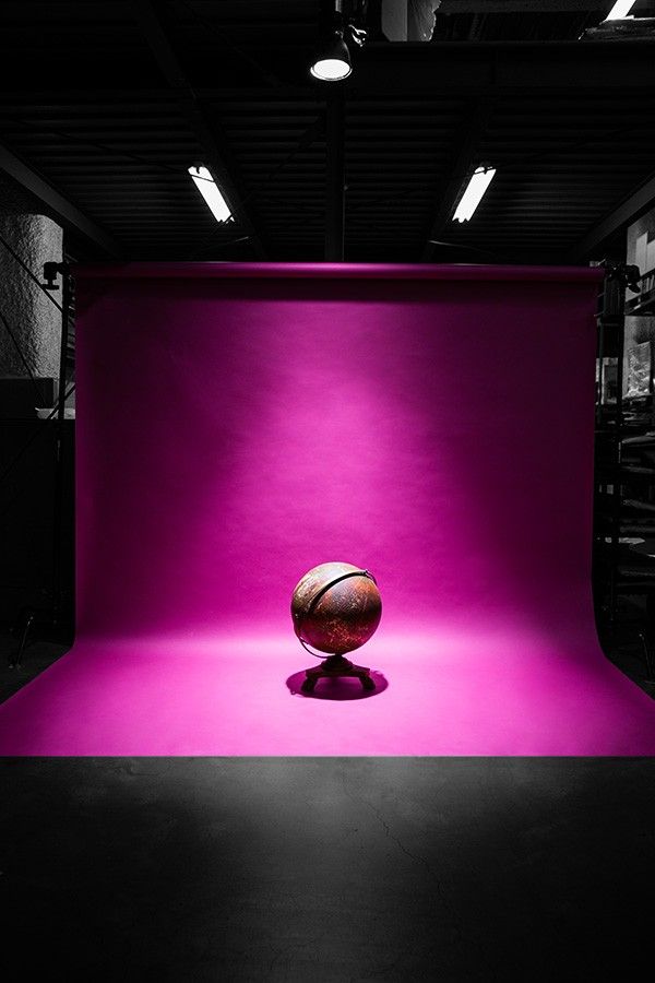 地球儀の展示の様子