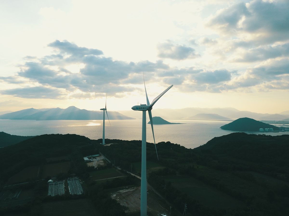 自然エネルギーのひとつである風力発電