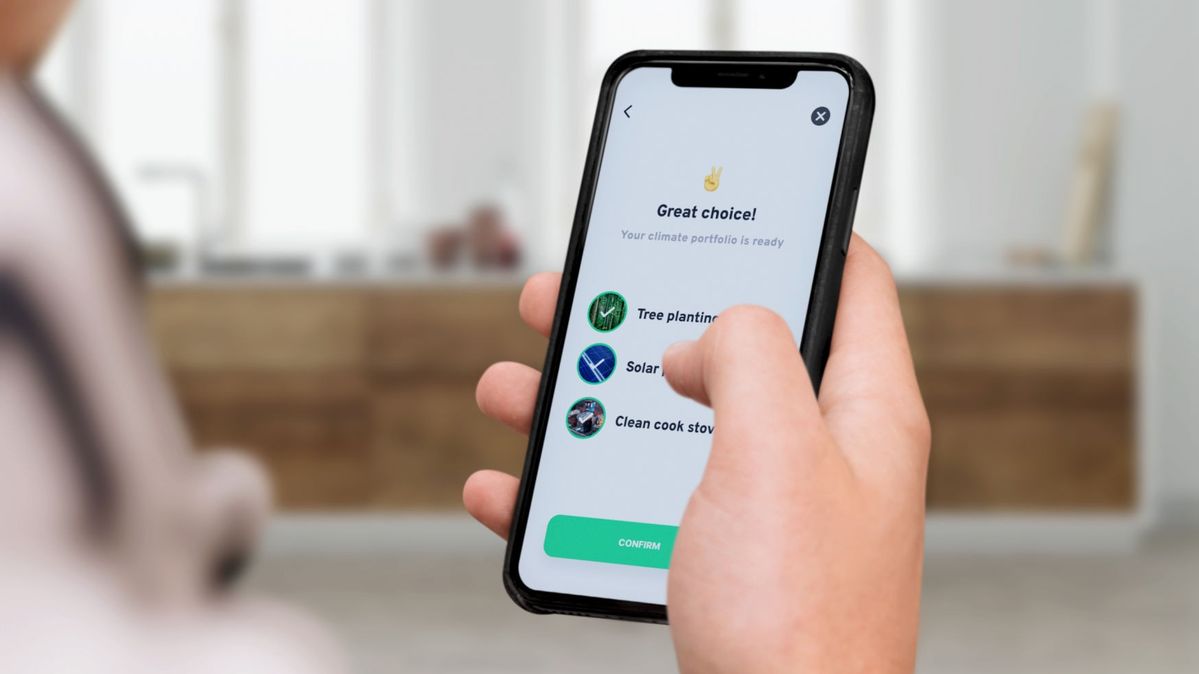 カーボンオフセットアプリ「Klima」のイメージ画像