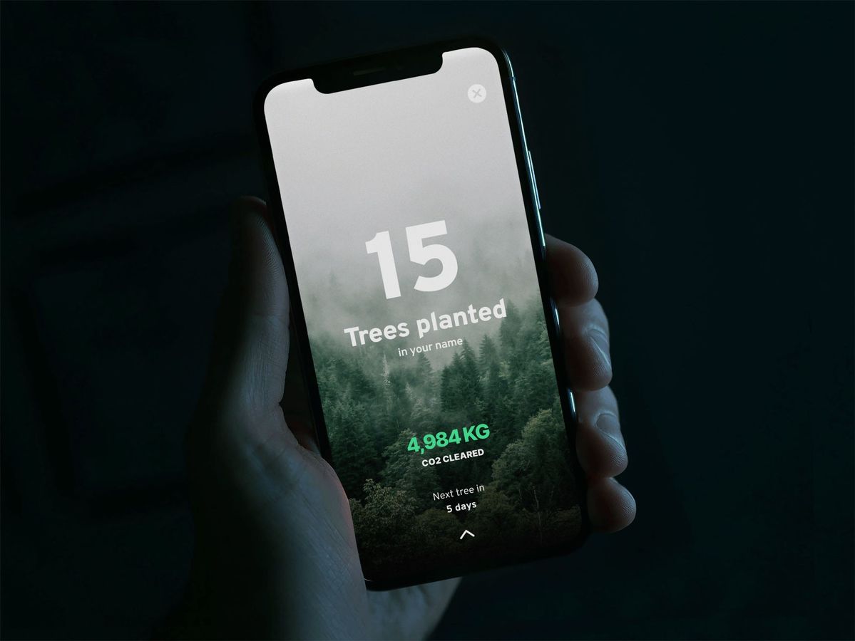 カーボンオフセットアプリ「Klima」のイメージ画像