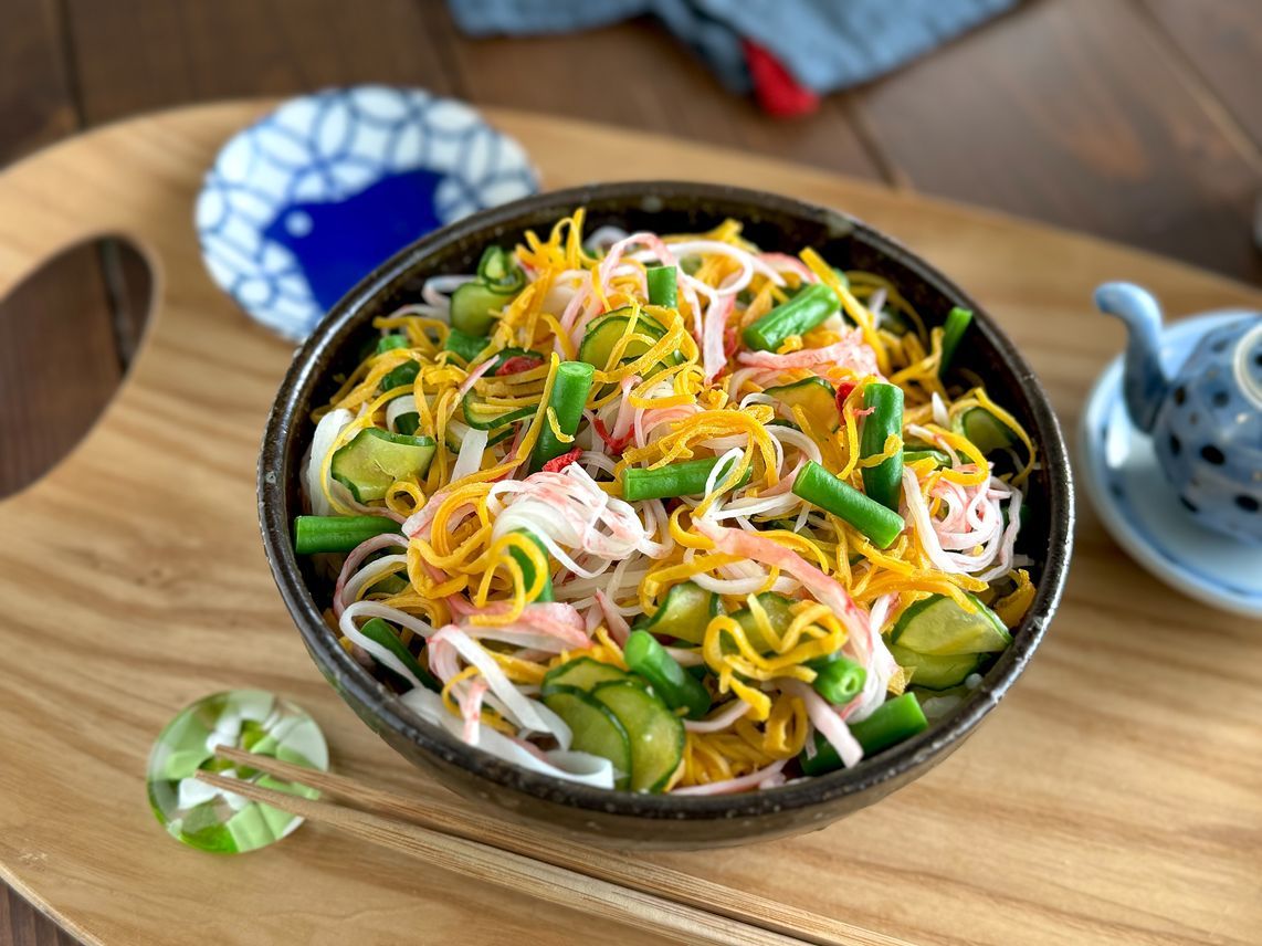 MSC認証のカニかまのちらし寿司