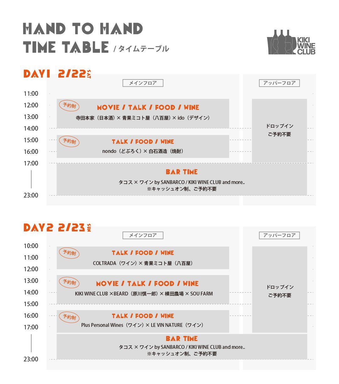 タイムテーブル