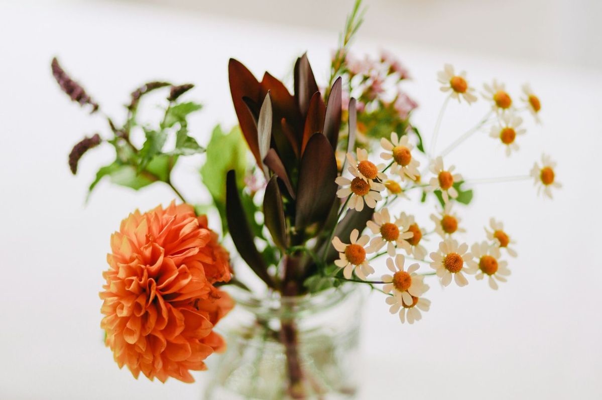 花瓶にさした花