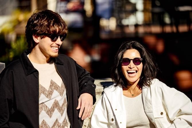 moment of OCEANのサングラス 着用写真