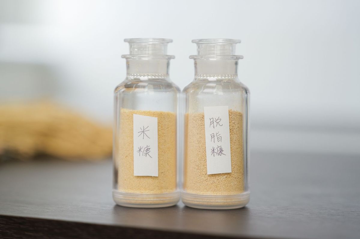 築野食品の米ぬかと脱脂ぬか