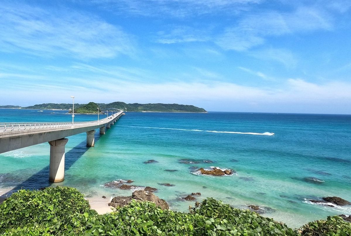 角島大橋の写真