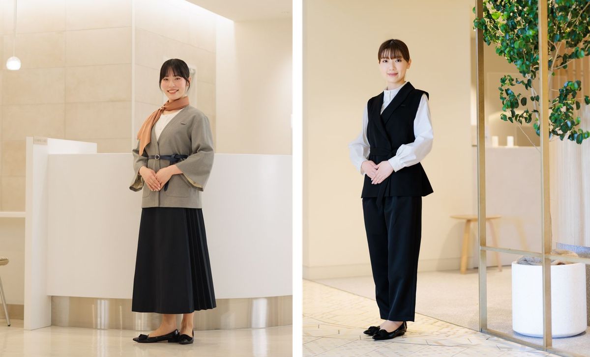 ルミネ、ニュウマン 制服着用写真