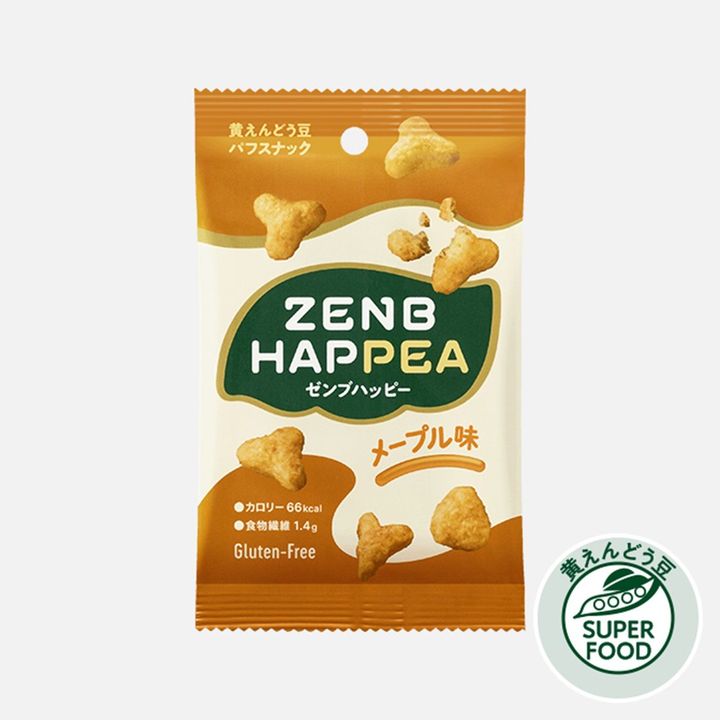 豆でできたザクっと食感のパフスナック「ZENB HAPPEA」が新発売