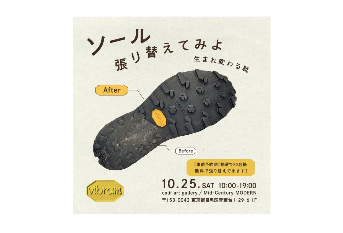 ソール、張り替えてみよ -生まれ変わる靴- キービジュアル