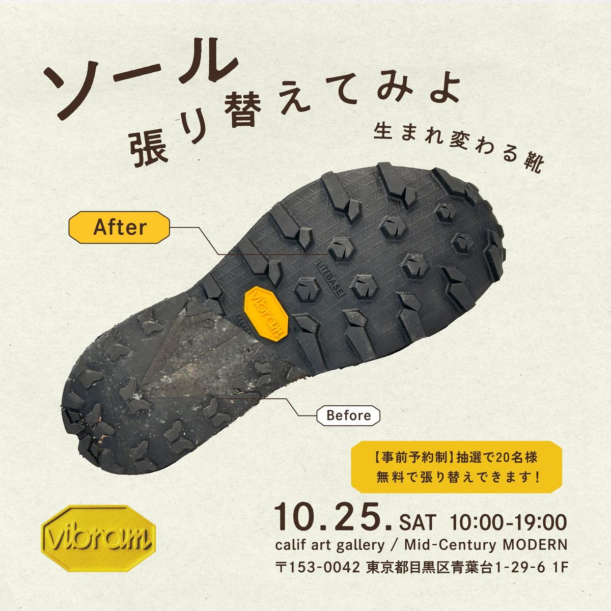 ソール、張り替えてみよ -生まれ変わる靴- キービジュアル