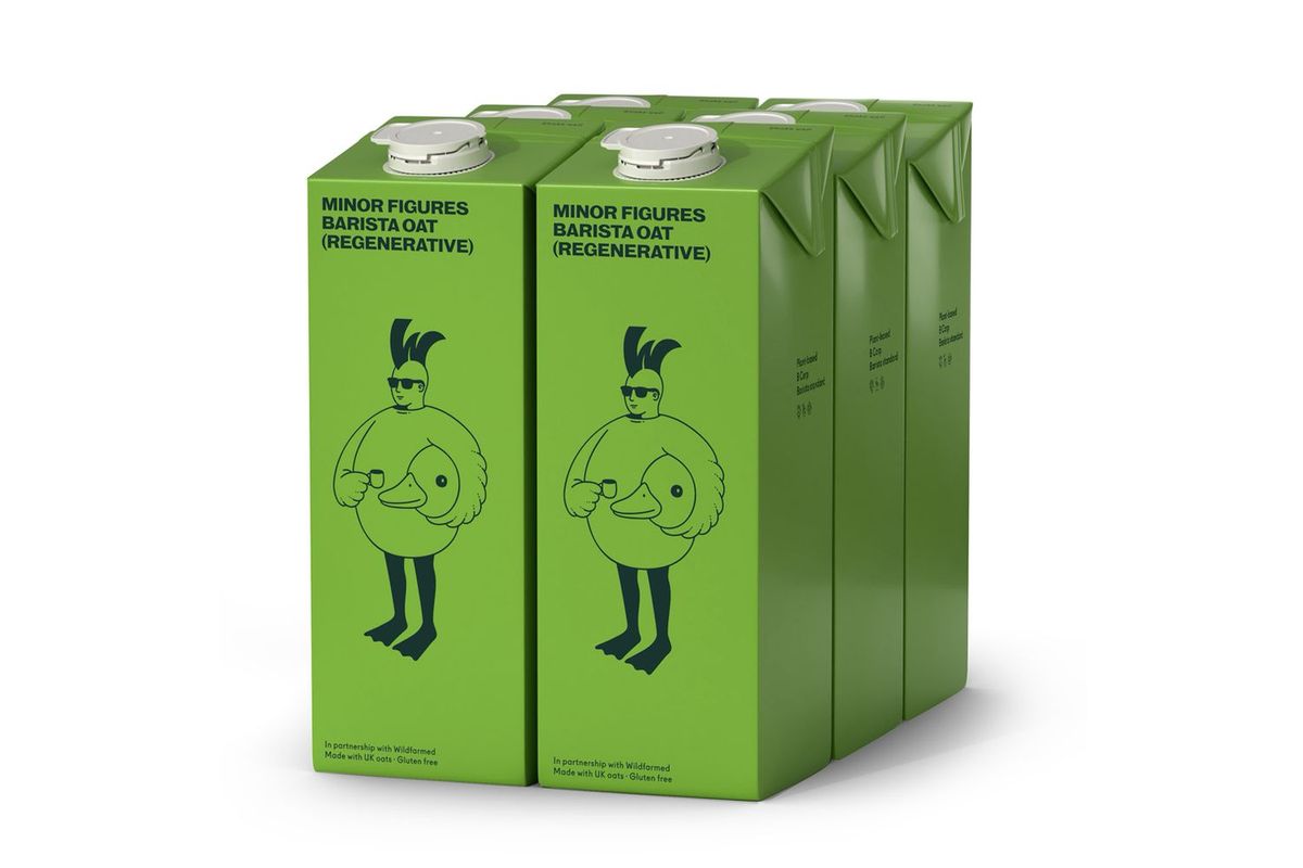 英マイナーフィギアズのリジェネラティブ農業（再生型農業）で栽培されたオーツ麦を使用したオーツミルク「バリスタ・オート」