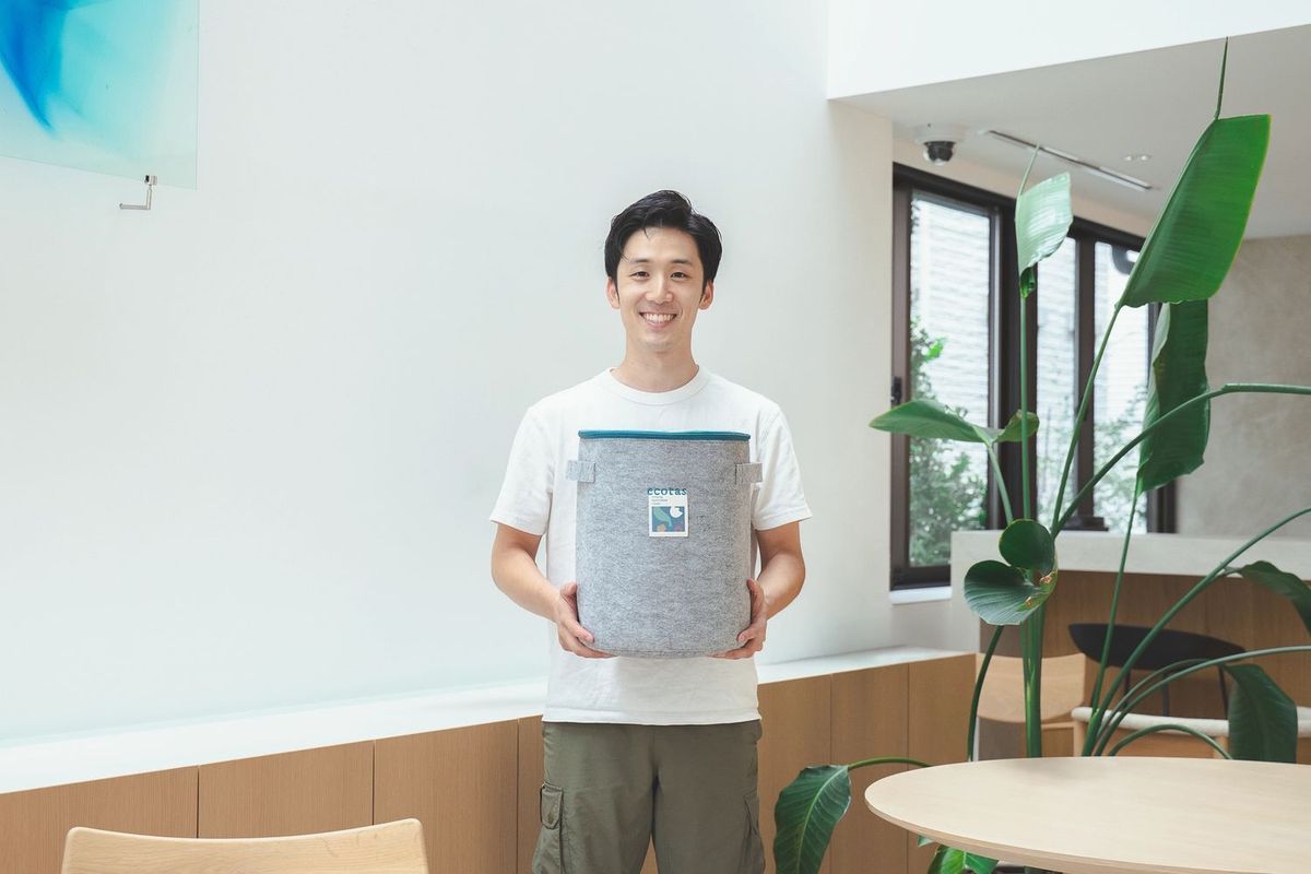 堆肥回収付きのバッグ型コンポスト「ecotasコンポスト」