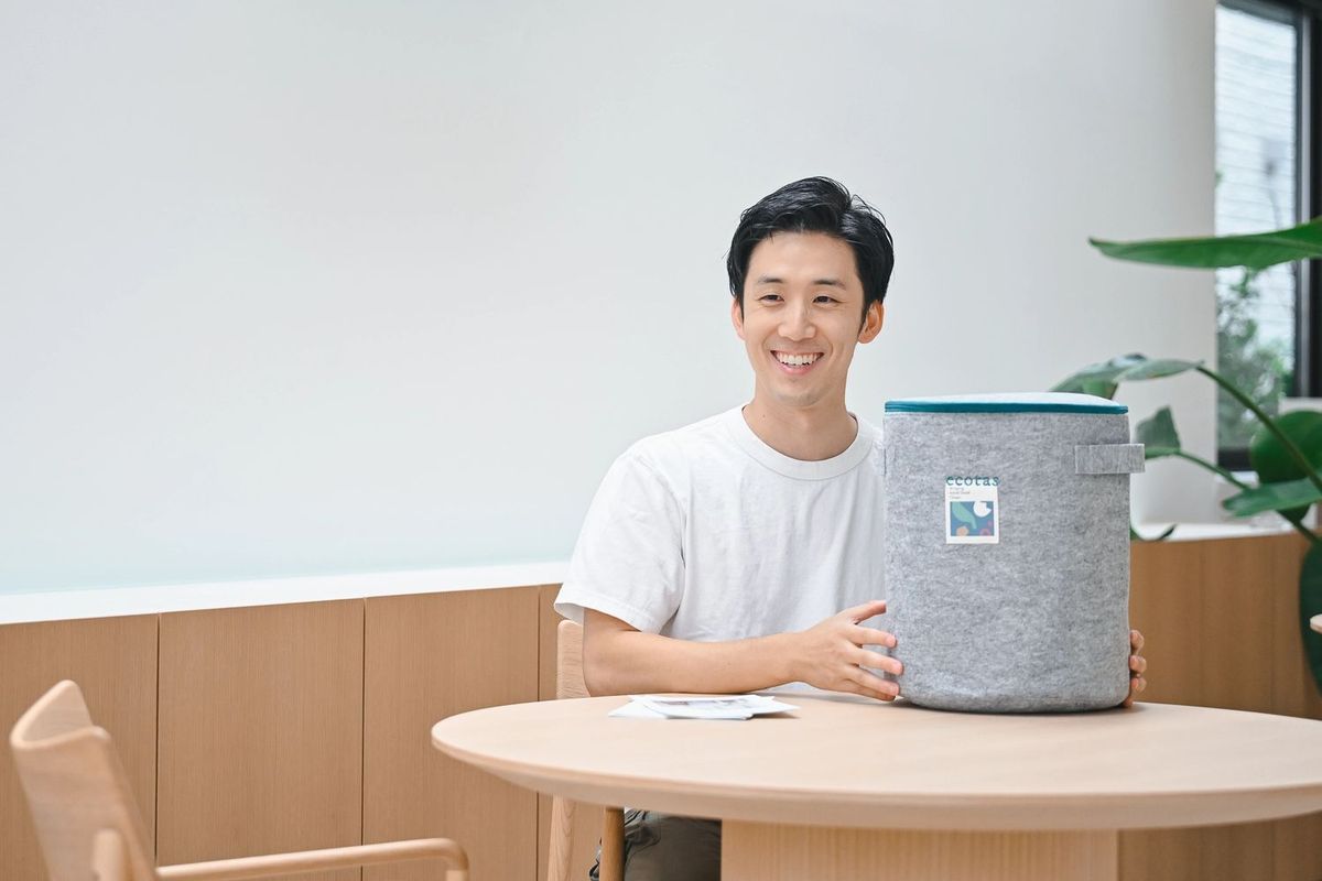 堆肥回収付きのバッグ型コンポスト「ecotasコンポスト」