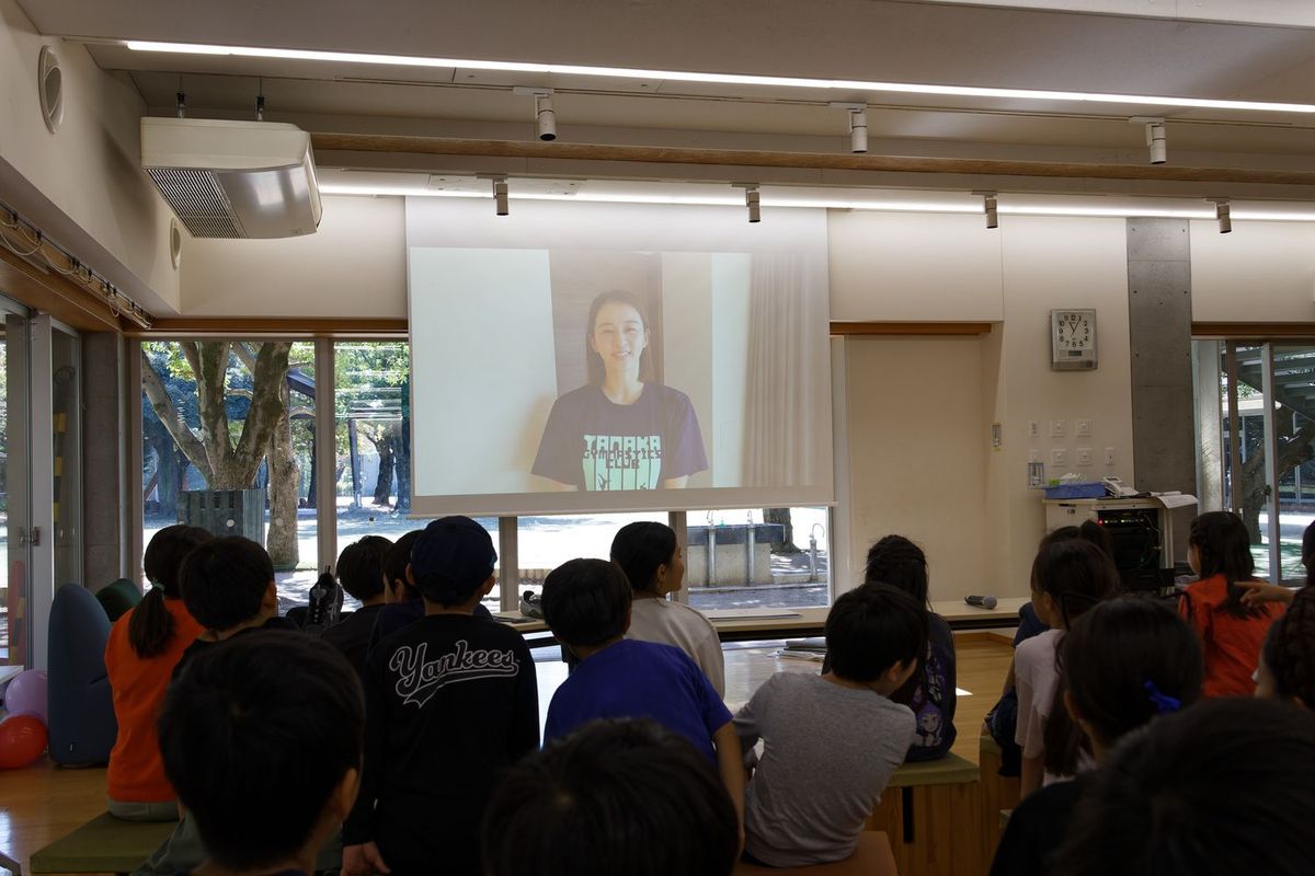 VTR出演した田中理恵氏 写真