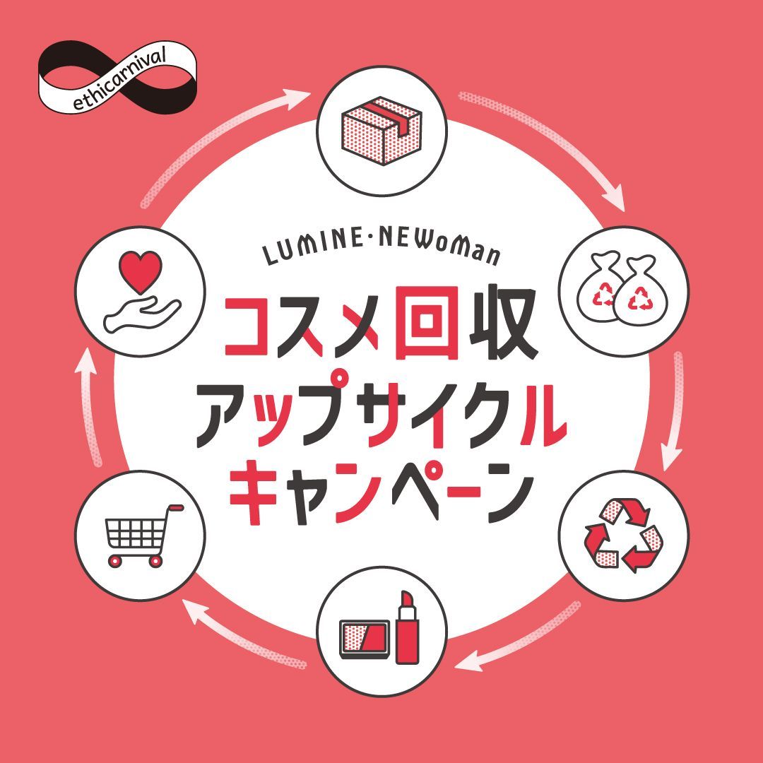コスメ回収アップサイクルキャンペーン キービジュアル