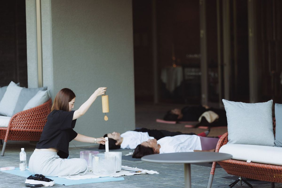 サウンドヒーリングの様子