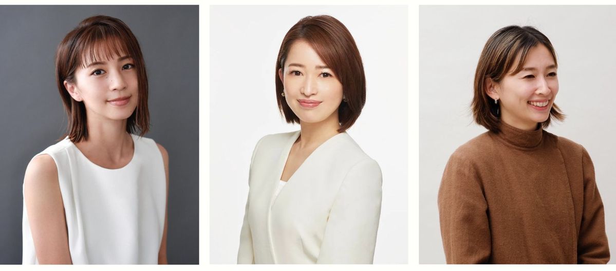 安田美沙子氏、松丸友紀氏、小川晴香氏 宣材写真