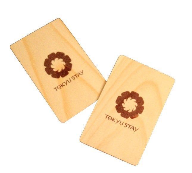 蓼科の森とつながる「間伐材ルームキー」