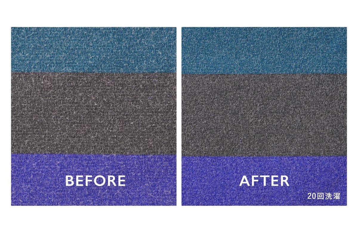 デンマーク産酵素で毛玉・毛羽立ち除去