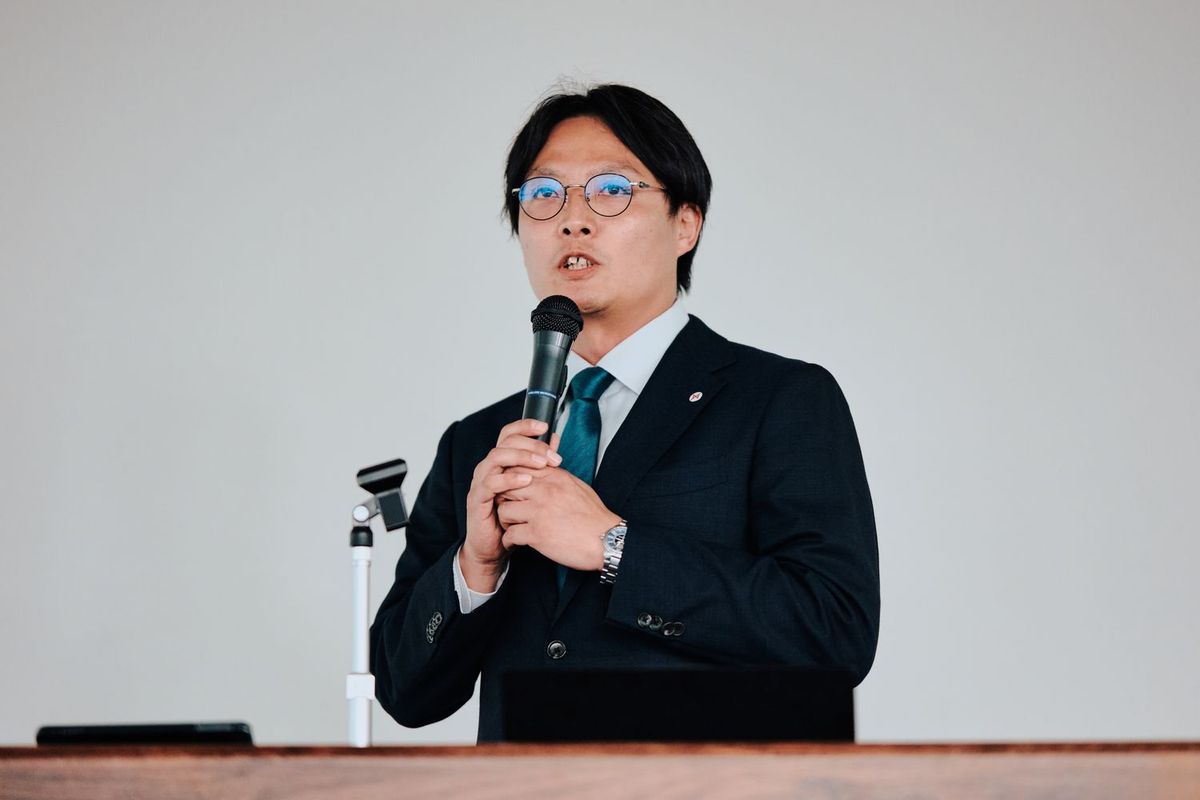 登壇した株式会社生方製作所 MSセンター マーケティング＆セールスグループ ミネルヴァセーフティソリューション・佐藤 昇