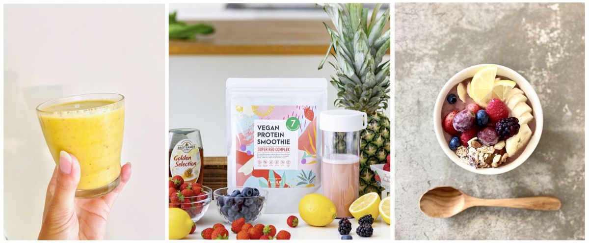 フルーツなどとミックスしたスムージー