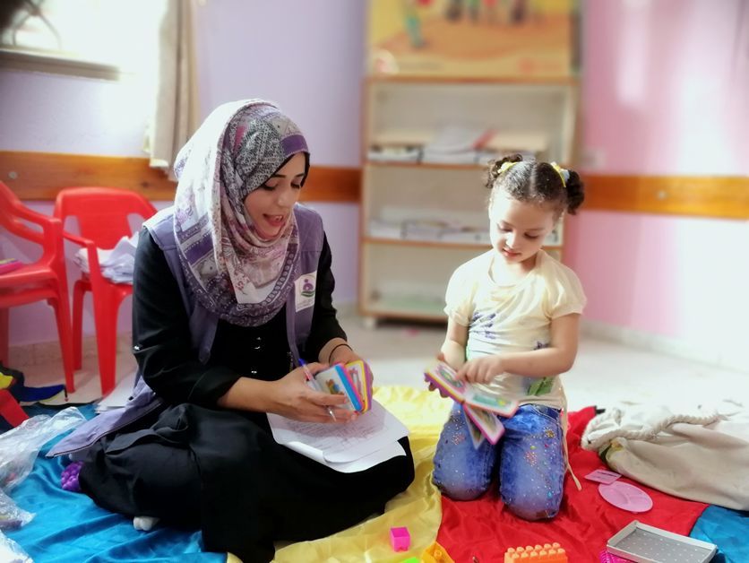 ガザ地区の女性と女の子