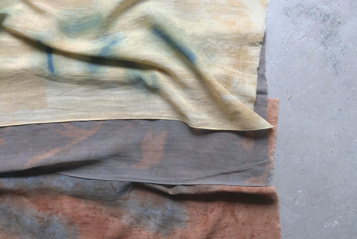 植物染めの手ぬぐい