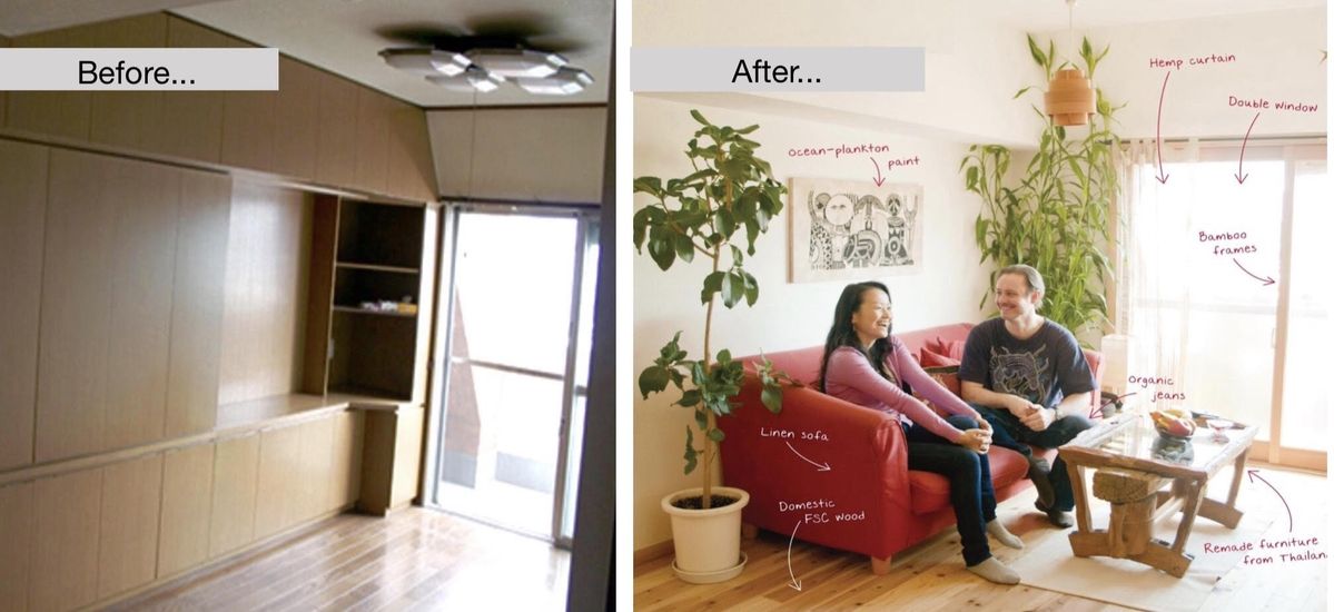 リフォーム前（左）と後（右）