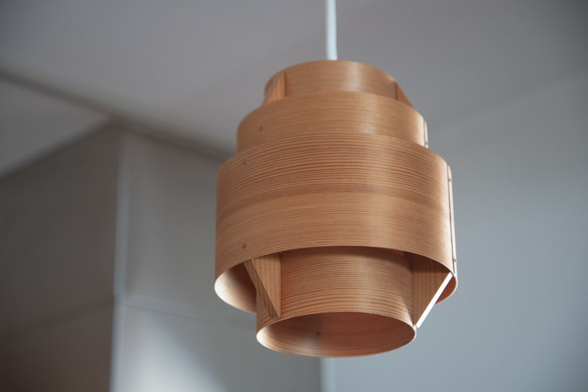 木製のランプシェード