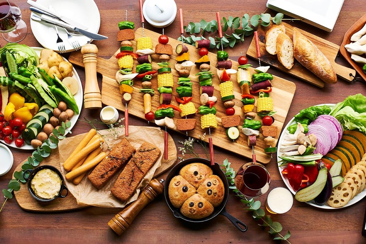 THE PLANT BASED BBQの食材ラインアップ