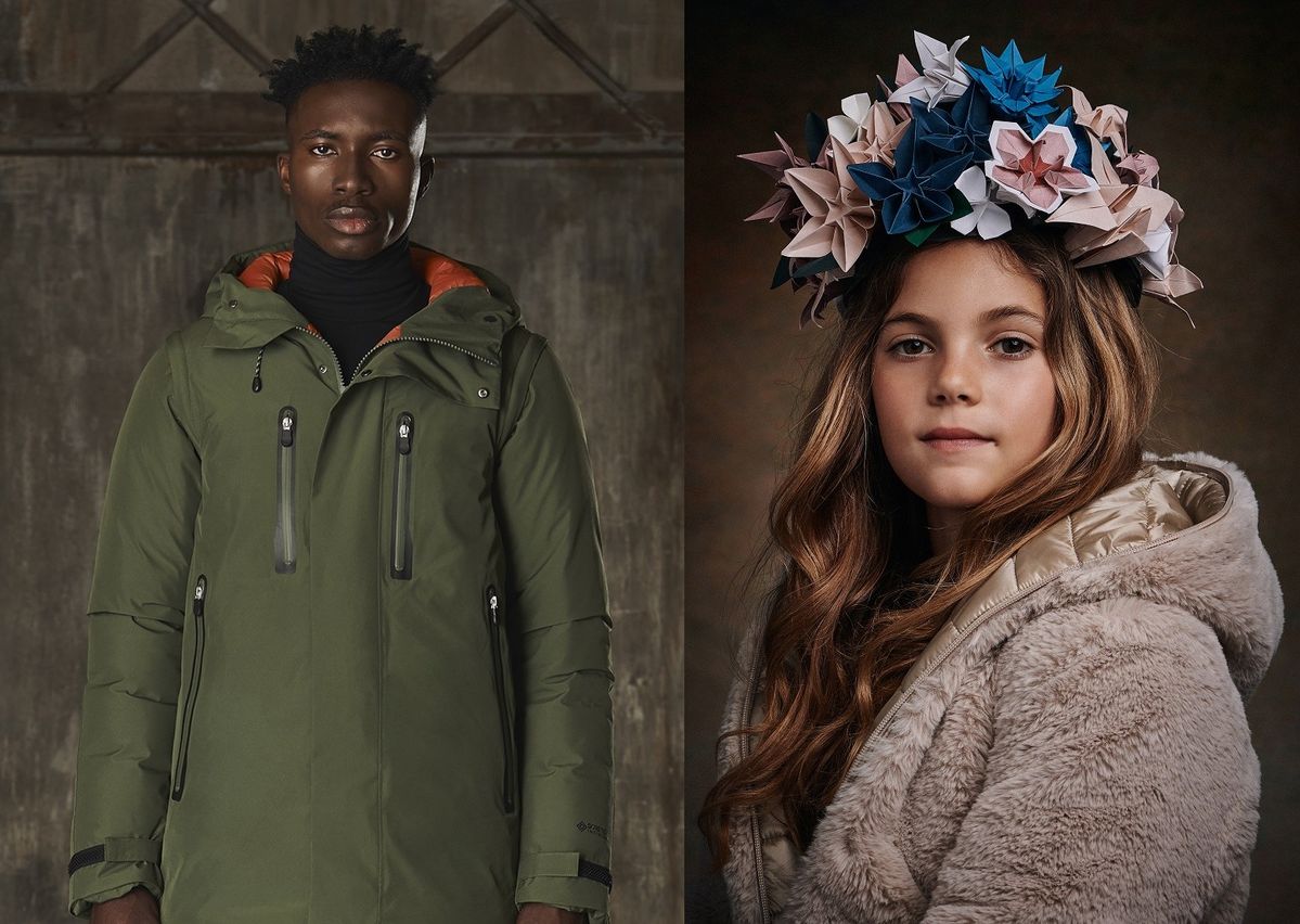 SAVE THE DUCKメンズコートとキッズコート